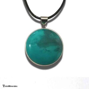 Colgante Magnesita Azul Redonda