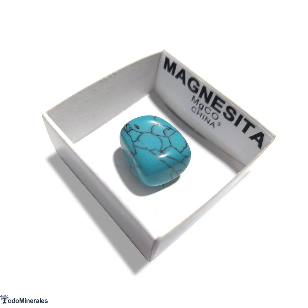 Magnesita azul turquesa de China, mineral de colección