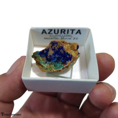 Azurita, Mazarrón, Región de Murcia, mineral de colección
