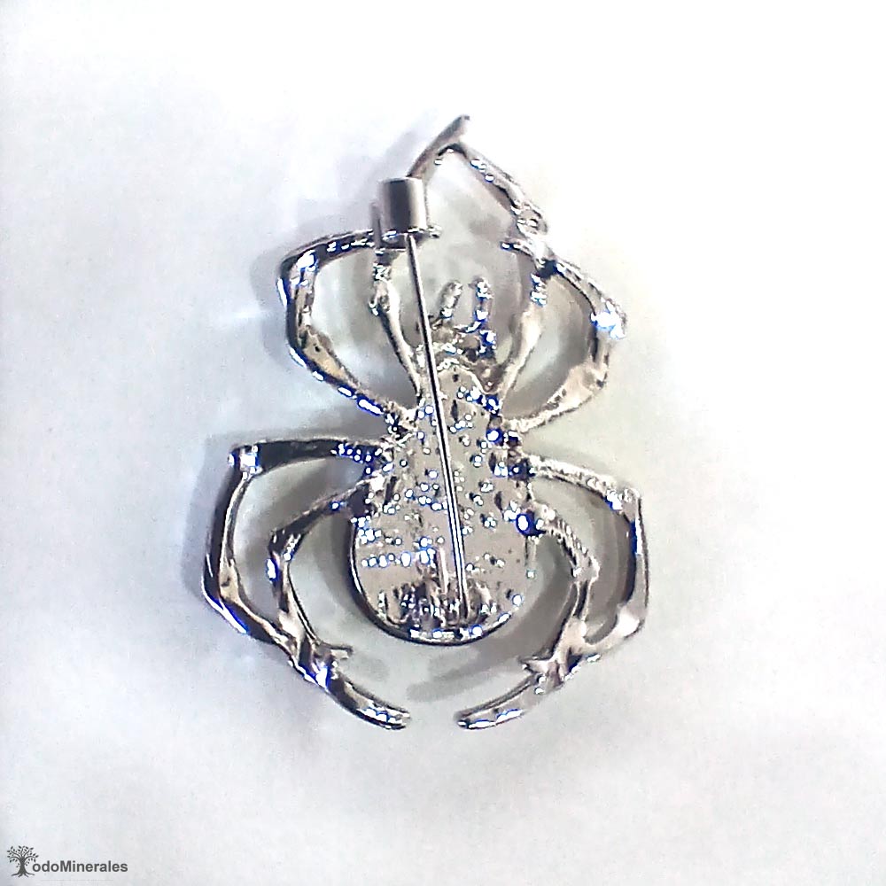 Broche Araña con Nácar abalón y brillantes